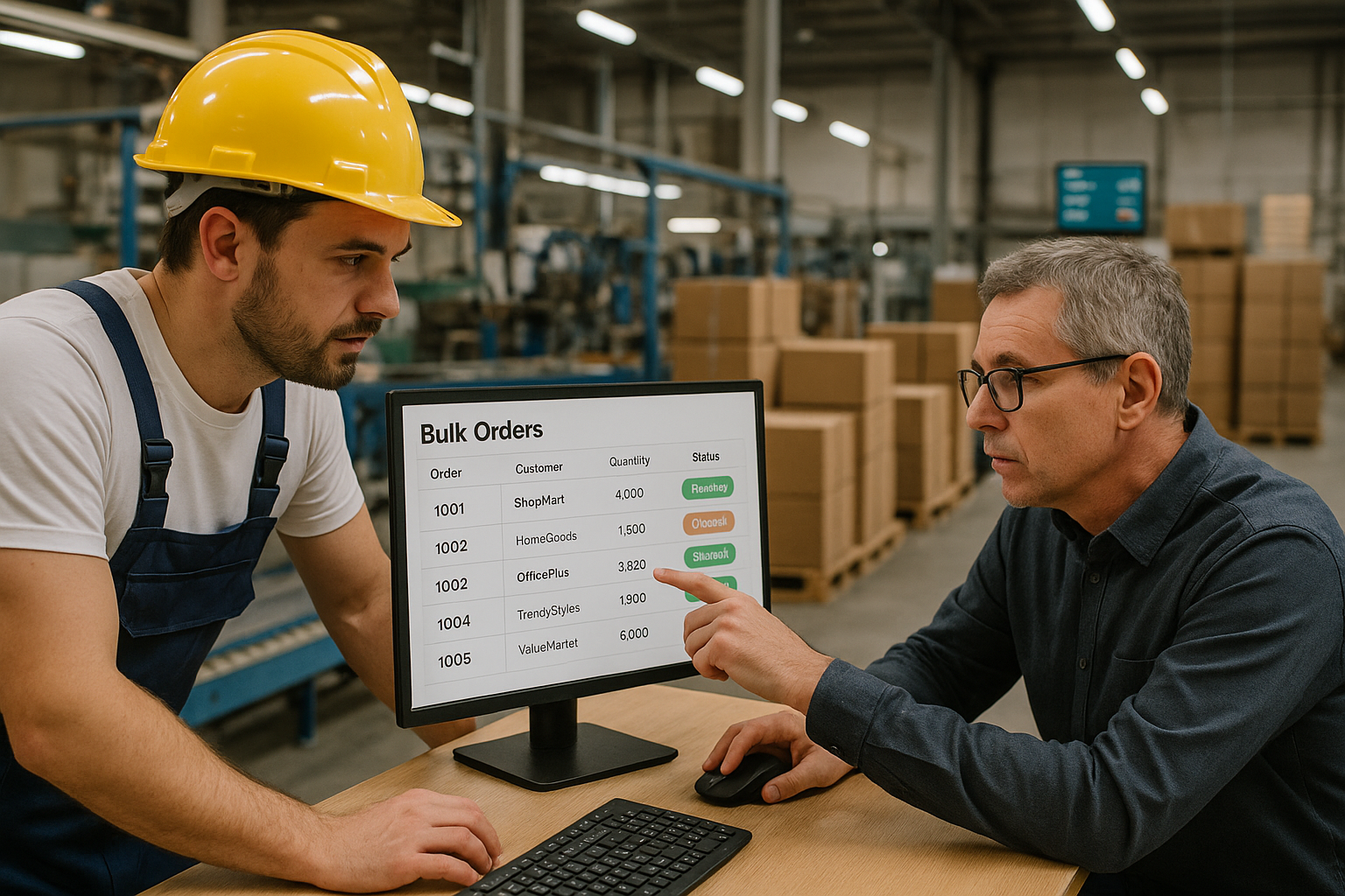 Manufacturers and wholesalers using digital order system
