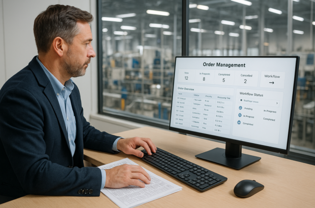 Operations manager transitioning from manual to automated orders